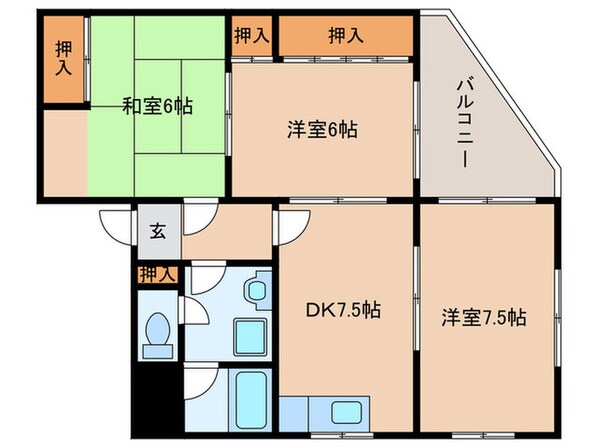 ロ－レルハイムの物件間取画像